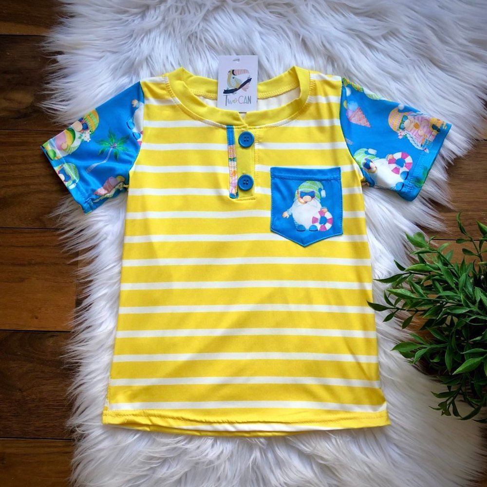 Beach Gnomes Pocket Tee